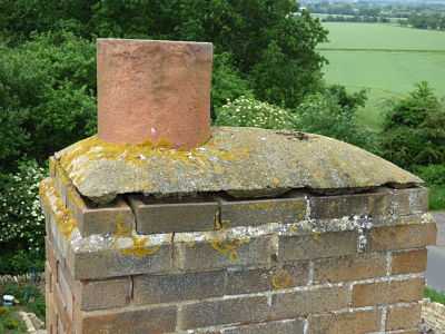 Image of failed bedding mortar.