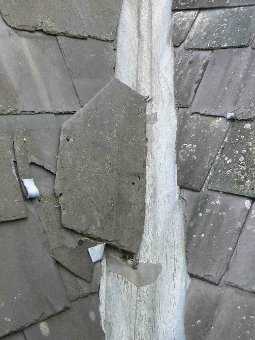 Image of a slipped slate.